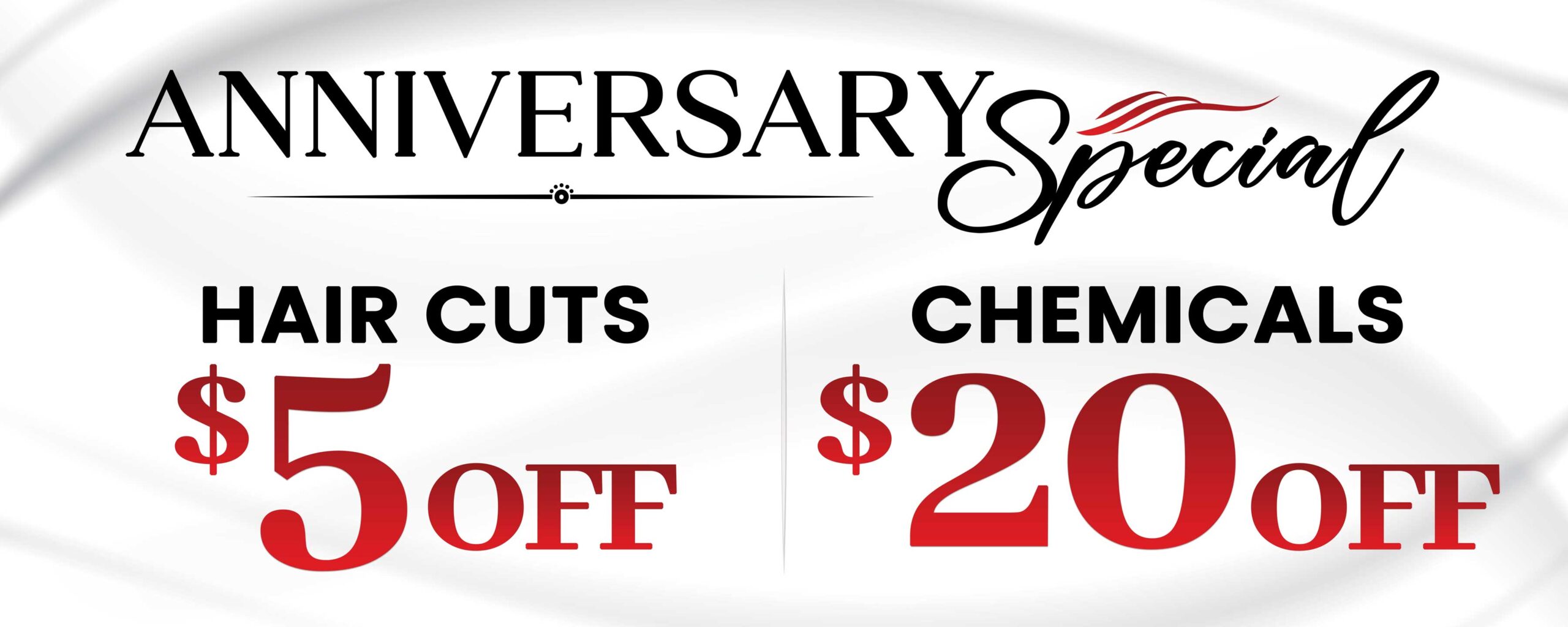 TK Hair Salon Anniversary Special Coupon